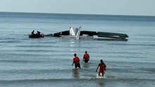 動画：タイ王立警察の飛行機、ホアヒン離陸直後に海へ墜落