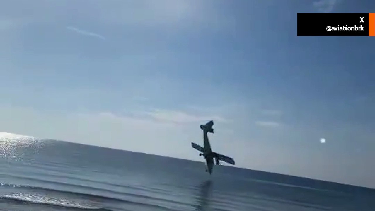 Video mostra un aereo della Polizia Reale Tailandese precipitare in mare dopo il decollo da Hua Hin