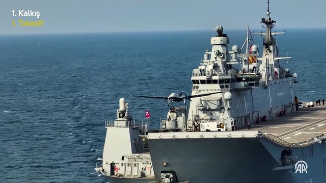Bayraktar TB3 SİHA'dan TCG Anadolu'ya başarılı 6 sorti