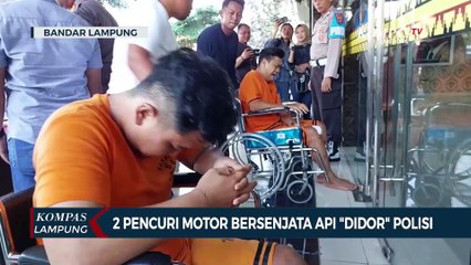 Terekam Cctv Curi Motor, 2 Pelaku Bersenjata Api di Dor Polisi!