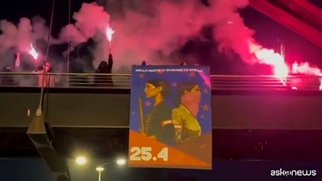 25 aprile, Laika in azione a Roma per le partigiane di ieri e di oggi