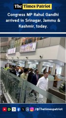 Congress MP Rahul Gandhi arrived in Srinagar, Jammu & Kashmir, today.