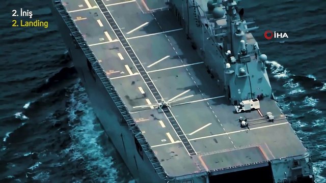 Bayraktar TB3, TCG Anadolu'da otomatik kalkış ve iniş testini başarıyla geçti