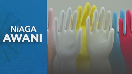 Eksport sarung tangan getah kepada sumber kilang tempatan