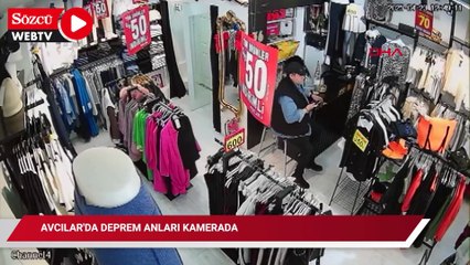 Avcılar'da deprem anları kamerada