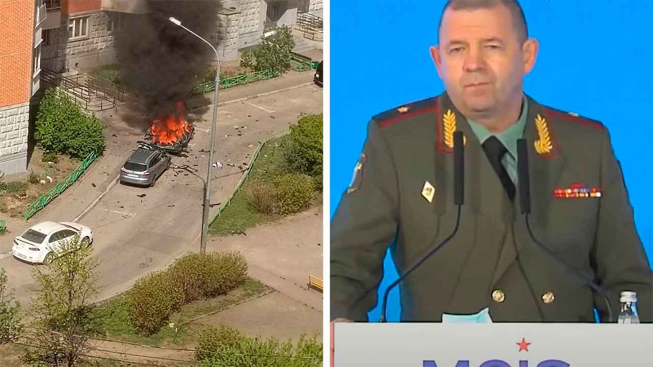 Video: Russischer Kommandeur stirbt bei Autoexplosion in der Region Moskau