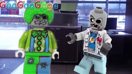 GOO GOO GAGA BAD BABY LEGO ZOMBIES NERF WAR ATTACK IN MCDONALDs!