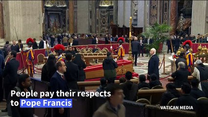 St Peter's Basilica open for last day of Pope Francis's lying in state