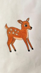 how to draw deer 🦌🦌 step by step