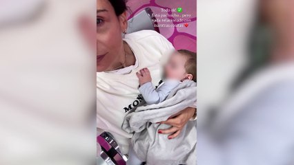 Nuevo susto de Lucía Villalón con su bebé de 7 meses