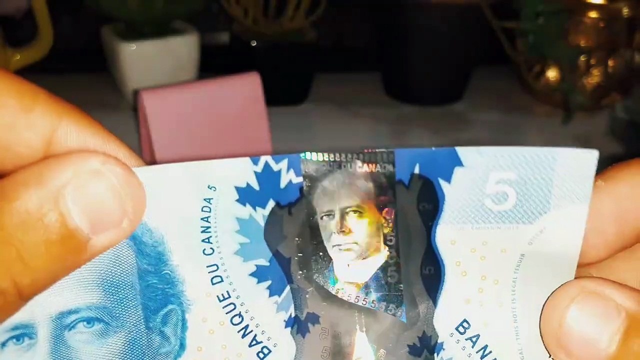Canada 🇨🇦 5 Dollars beautiful Banknote
