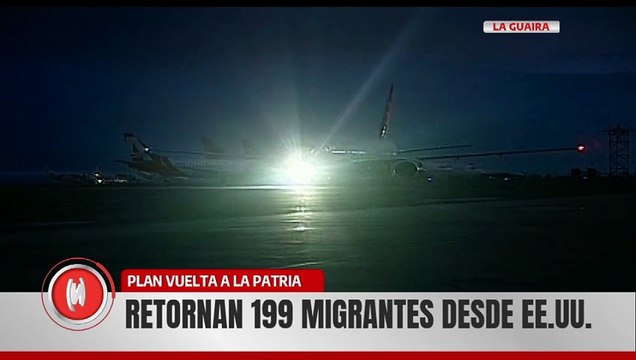 Arriban 199 venezolanos repatriados desde EE. UU. a través del Plan Vuelta a la Patria
