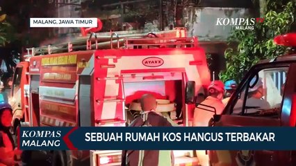 Diduga Tabung LPG Bocor, Sebuah Rumah Kos Hangus Terbakar