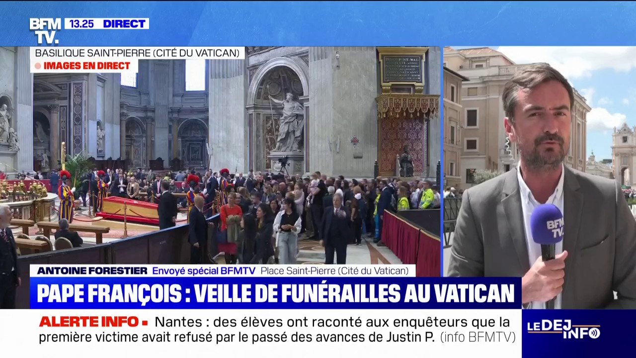 Funérailles du pape: les fidèles se pressent à la Basilique Saint-Pierre avant la fermeture du cercueil ce soir