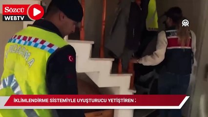 İklimlendirme sistemiyle uyuşturucu yetiştiren zanlı yakalandı