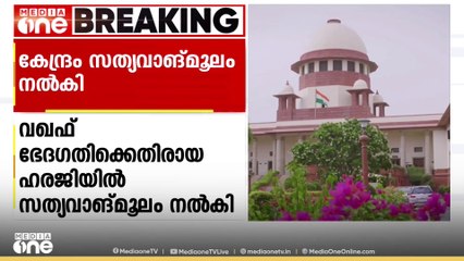'വഖഫ് നിയമം  മുഴുവനായോ ഏതെങ്കിലും വകുപ്പുകളോ സ്റ്റേ ചെയ്യുന്നത് ശരിയല്ല'; കേന്ദ്രസർക്കാർ