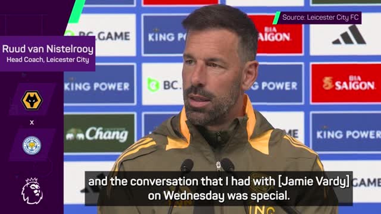 Vardy the best player to ever play for Leicester - Van Nistelrooy