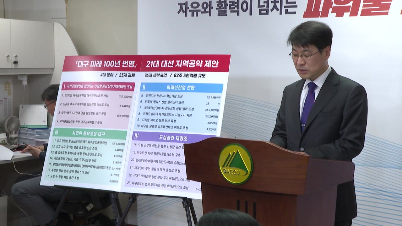 [대구] 대선 지역 공약 건의할 23개 핵심 과제 확정 / YTN