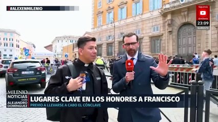 Los alrededores de la iglesia de Santa María, la Mayor donde descansará el papa Francisco