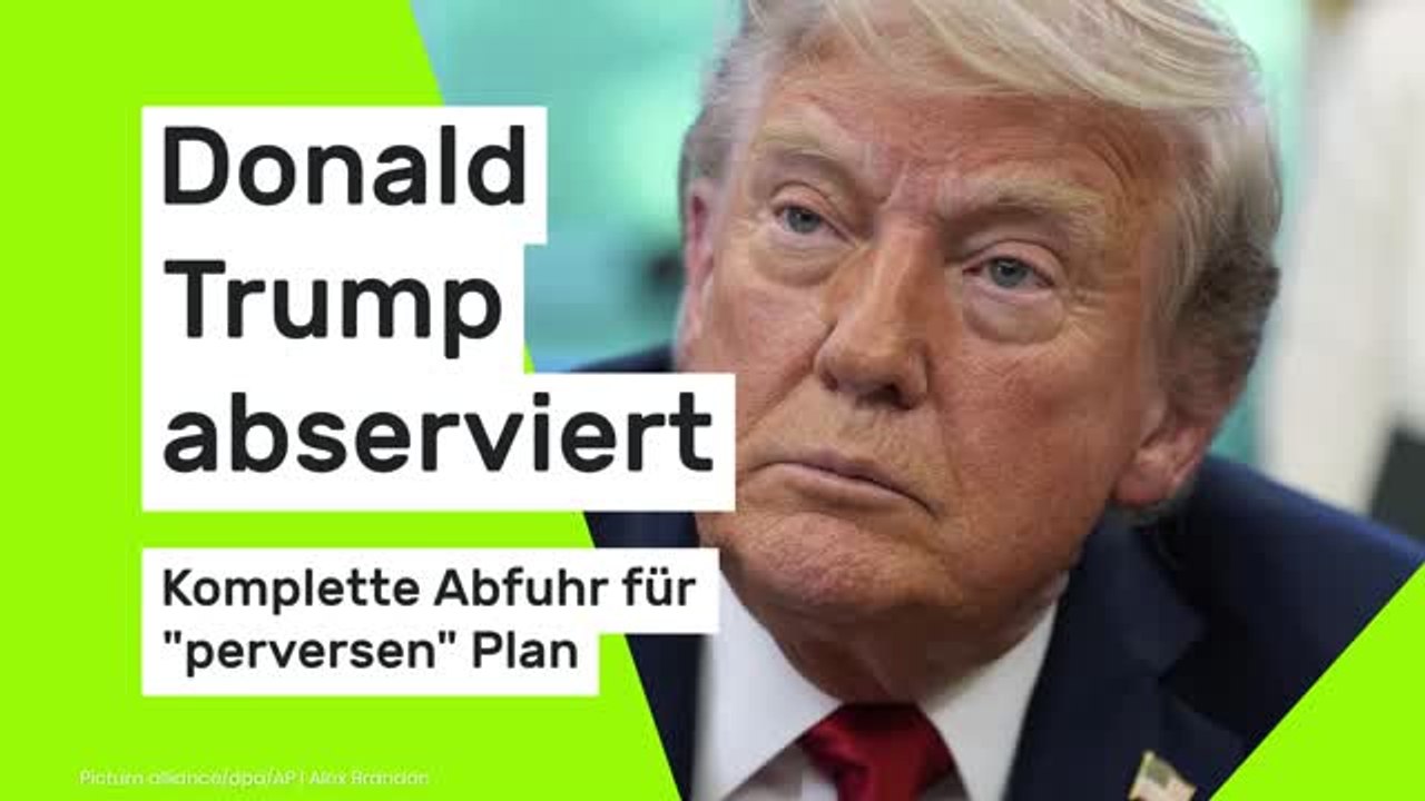 Donald Trump abserviert: Komplette Abfuhr für 'perversen' Plan