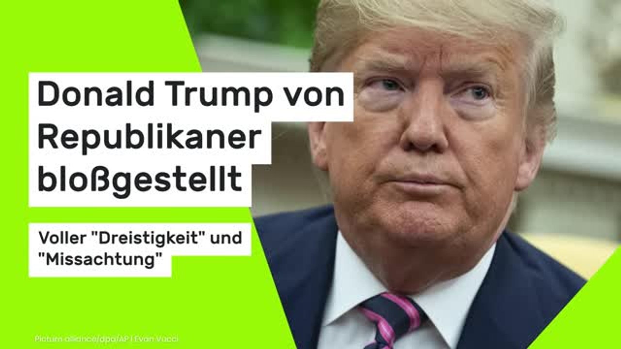 Donald Trump von Republikaner bloßgestellt