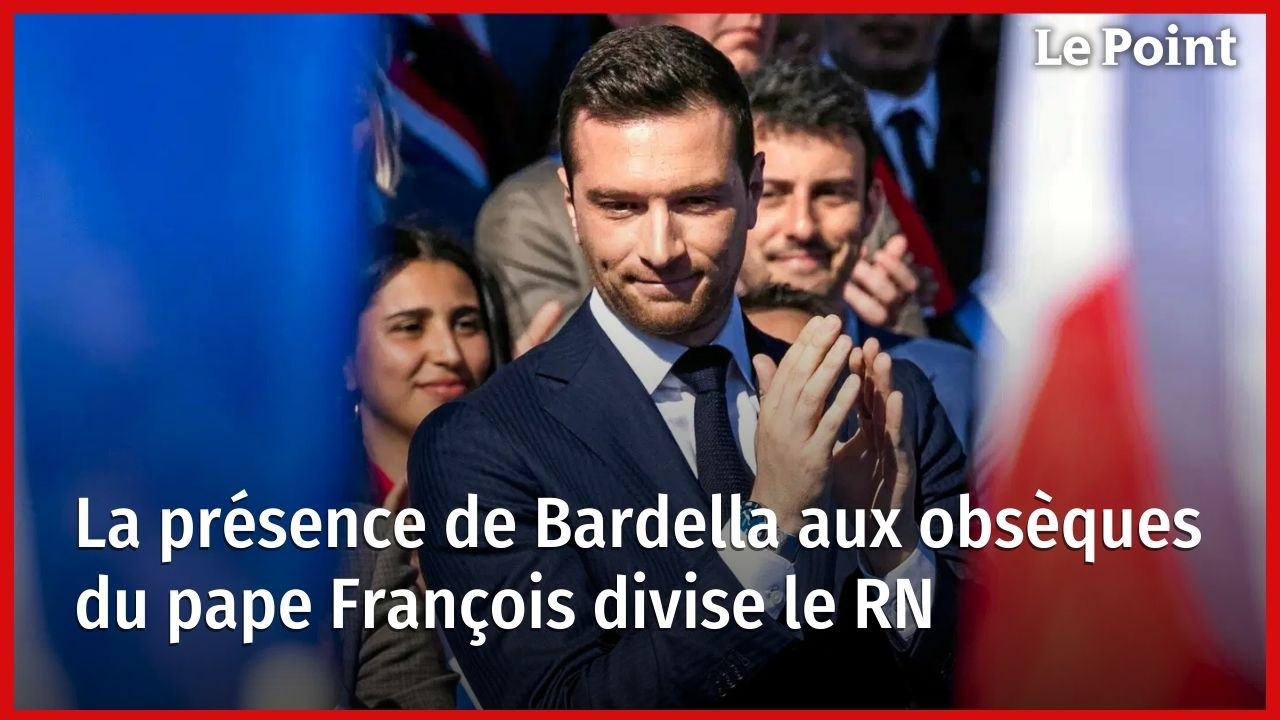 La présence de Bardella aux obsèques du pape François divise le RN