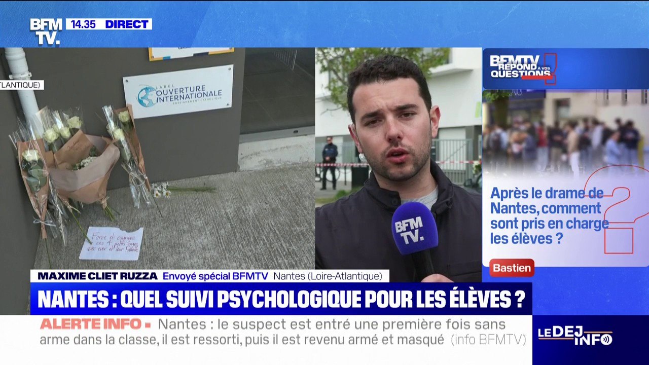 Après le drame de Nantes, comment sont pris en charge les élèves? BFMTV répond à vos questions
