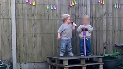 Superfan tot belts Bensoon Boone tune at Easter family gathering