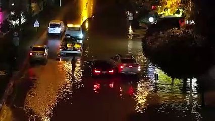 Her yağmurda yolların göle dönmesine vatandaş isyan etti
