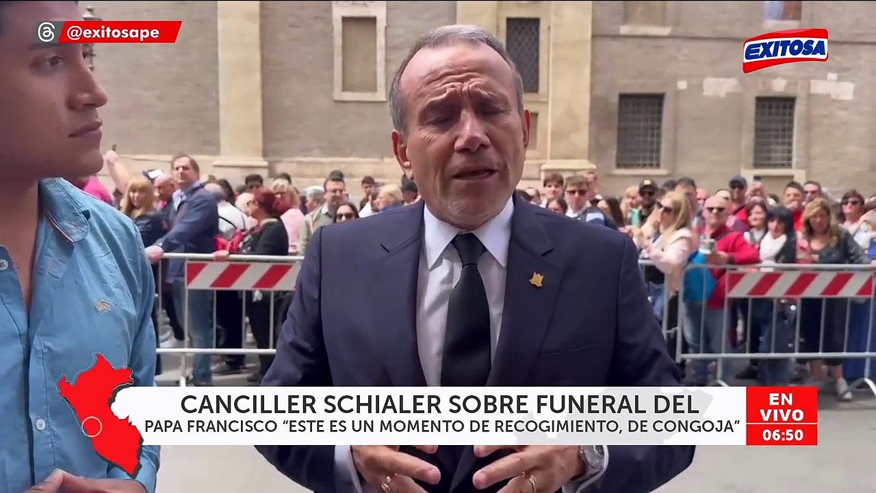 Elmer Schialer desde Roma: "Lamentamos que no hayan permitido venir a la presidenta"