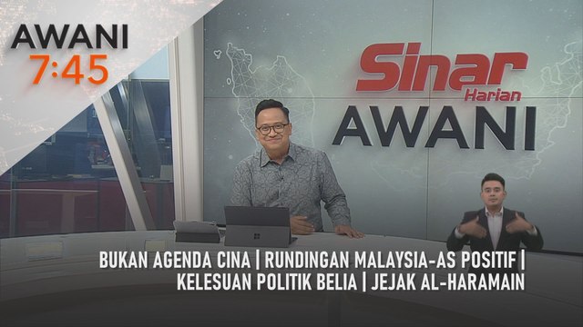 AWANI 7:45 [25/4/2025] – Bukan agenda cina | Rundingan Malaysia-AS positif | kelesuan politik belia | Jejak al-haramain