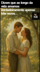 Dizem que ao longo da vida amamos verdadeiramente apenas três vezes…