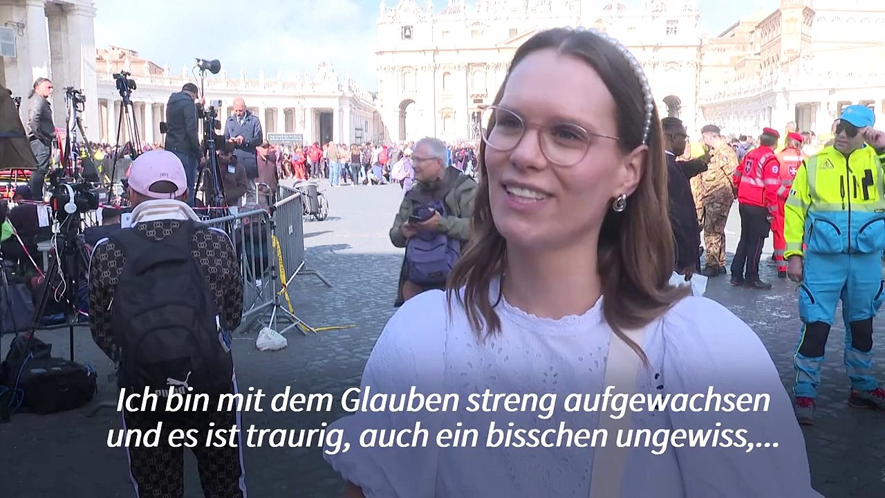 Deutsche nahmen im Vatikan Abschied vom verstorbenen Papst Fraziskus