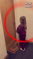 Cette petite fille se rend chez sa voisine pour lui apporter son soutien par cette surprise