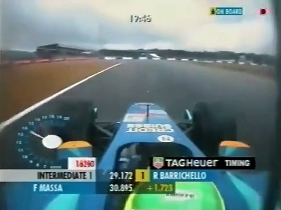 F1 – Felipe Massa (Sauber Ferrari V10) Onboard – Great Britain 2002