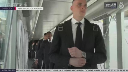 La imagen de Ancelotti antes de volar a Sevilla que ha llamado la atención al madridismo