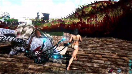 アーク　恐竜大量虐殺、拠点破壊バグ！？かと思っていたら・・・（ARK Survival Evolved The Cave of the TEK）