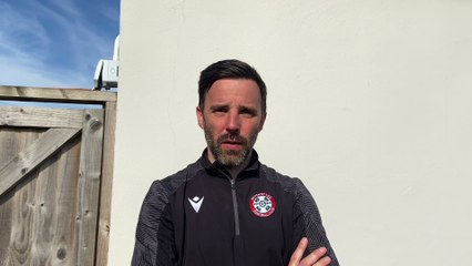 Badshot Lea manager Gavin Smith post-Hayes & Yeading United