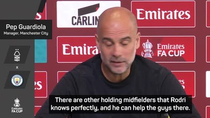Rodri's bond with City players is 'special' - Guardiola
