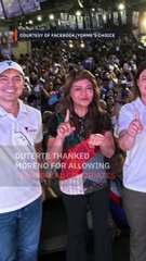 Sara Duterte backs Isko Moreno’s comeback bid in Manila