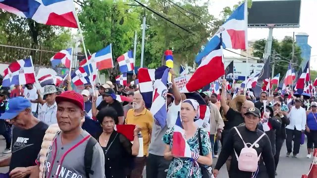 Protestan en República Dominicana para exigir más frenos a migración desde Haití
