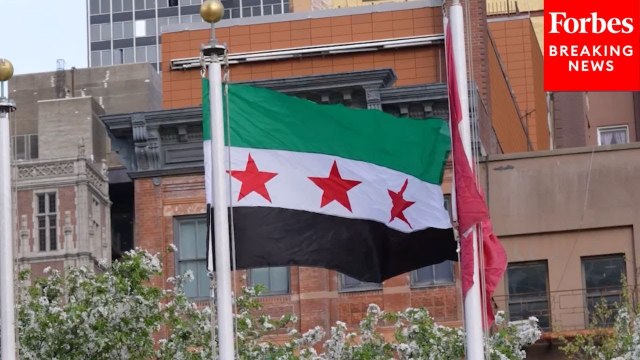 United Nations Headquarters In New York City Raises New Syrian Flag