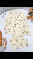 Wearing this pajama set = Instant Cozy Queen Vibes 👑🧸💤