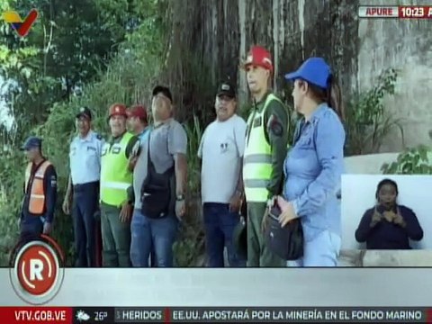 Apure | Realizan supervisión del puente sobre el Río Burgua tras daños por lluvias en el mcpio. Páez