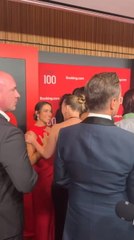 Scarlett Johansson and Aly Raisman Catch up at Time100 Gala