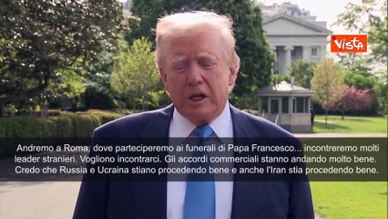 Trump in partenza per Roma per funerali Papa Francesco: “Avrò incontri con i leader”