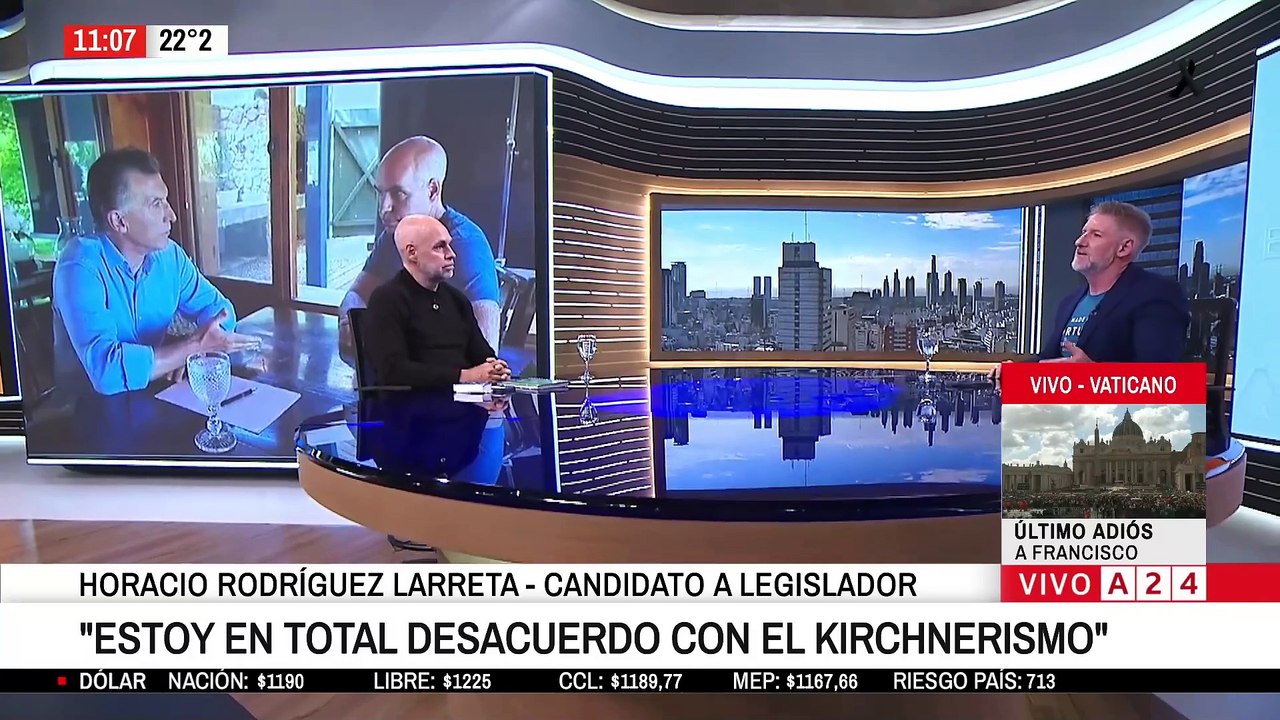 💬 HORACIO RODRÍGUEZ LARRETA, CANDIDATO A LEGISLADOR PORTEÑO HABLÓ CON A24