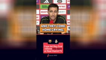 Emotional referee hits back at Real Madrid attacks