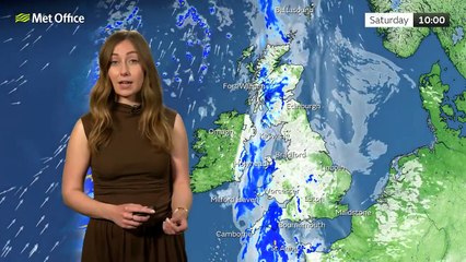 Met Office Friday Evening weather forecast 25/04/2025