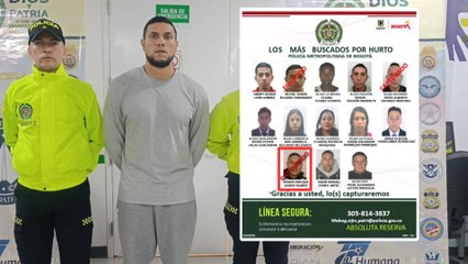 Así cayó uno de los más buscados en Bogotá por hurto: estuvo escondido dos años en Estados Unidos